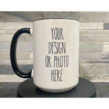 Personalized Coffee Mug: Custom Text Gift With Text Or Photo - Main Color Of the Picture - View 2