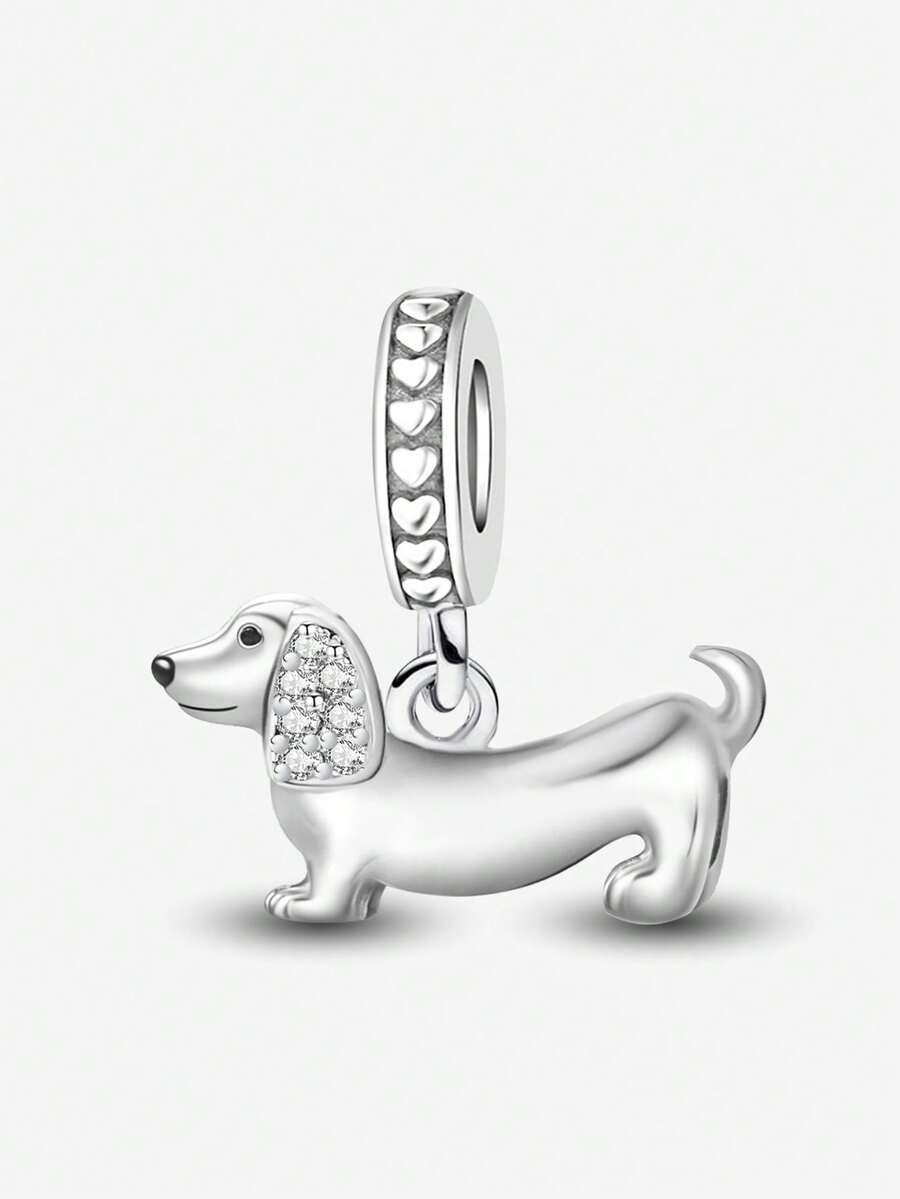 1pc Cute Pet Dog Beaded Accessory, Suitable For DIY Jewelry Making Like Bracelets, Necklaces, Bangles, Great Gift For Women And Girls - Dachshund - View 1