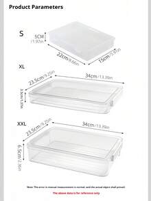 1pc Multifunctional Certificate And Document Storage Box, Desktop Organizer Box, Large Capacity, Waterproof & Dustproof File Storage Box, Suitable For Storing And Organizing Certificates, Awards, Documents, Books, Exam Papers And Small Items, Ideal For Bedroom, Office And Dorm Drawer Organization And Storage - Clear - View 4