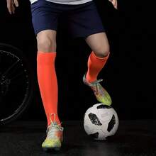 High-Elasticity Leg Support Footless Calf Socks For Football Basketball And Running - Multicolor - View 9