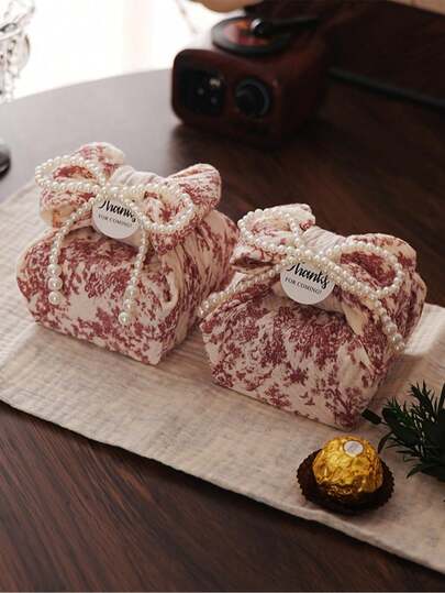 1pc Vintage Gift Box, Square Design, Holiday Gift Bag, High-Quality Wedding Gift Packaging Material, Multipurpose Gift Bag, Gift Storage Box, Party Decor, Suitable For Flower Gifts, Chocolate Gift Boxes, Applicable For Birthday Party, Holiday Celebration, Wedding, Anniversary, Valentine's Day And Other Occasions.