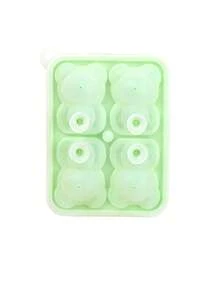 1pc Silicone Bear Shaped Ice Cube Tray, Homemade Milk Tea, Coffee Drink Maker, Ice Mold With Ice Pack, Essential Kitchen, Restaurant, Bar Tool For Various Festivals, Parties, Dinners