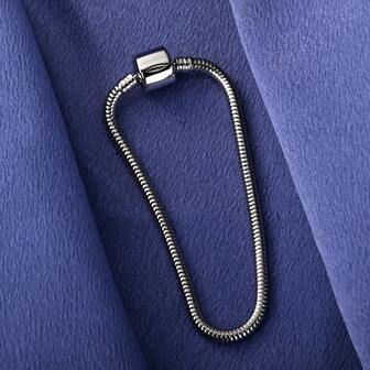 1pc Stainless Steel Heart Shaped Minimalist Design Versatile Bracelet For Women, DIY Jewelry