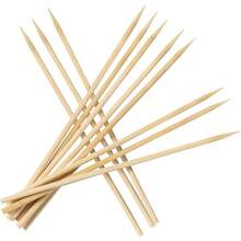 Natural Bamboo Skewers 100 PCS For BBQ Grilling Fruit Kabobs Appetizers Cocktails Corn Dogs Chocolate Fountain Crafts Bouquets Party Food Sticks - 1 - View 2