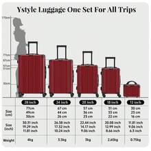 YSTYLE Suitcase Available In Various Colors Made Of PVC Material With Combination Lock And Silent Universal Wheels, Suitable For Storing Clothes For Business Trips, Boarding And Student Boarding. - Red - View 7