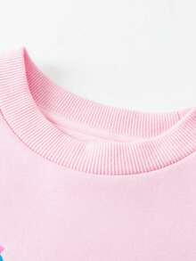 mini bala 女童加绒长袖套装，抗菌甜美风，2026年冬季新年款 - 粉紅 - 查看 9