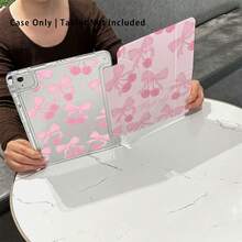 1pc Painted Effect Acrylic Crystal Tablet Protective Case With Stand, Compatible With Honor, Redmi, OPPO, VIVO, Apple, Fold Anti-Bend, Reinforced Silicone Corners, Auto Wake/Sleep Function, Built-In Pencil Slot, Multi-Angle Foldable Stand - Perfect Daily Protection, Great Holiday Gift - Multicolor - View 2