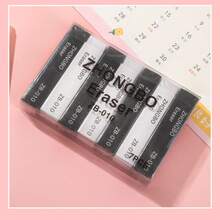 7pcs Rainbow Color Erasers, Black & White Erasers, Low-Dust Student Exam Erasers, Elementary School Erasers, Clean Erasing - Multicolor - View 8