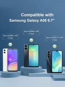 5 pezzi Protezione schermo in vetro temperato trasparente compatibile con Samsung Galaxy A06, A17 5G, A16, A15, A14, A13, A12, A56, A54, A55, A50S, A36, A26. Alta definizione, copertura completa, facile installazione, resistente ai graffi, durezza 9H, adatto per custodie per telefono, regalo di San Valentino. Accessori essenziali per la protezione dello schermo, applicabile per uso quotidiano, ufficio, casa. Protezione dello schermo del telefono, accessori per telefono, impermeabile, antiurto, anti-caduta, resistente ai graffi - Trasparente - Visualizzare 5