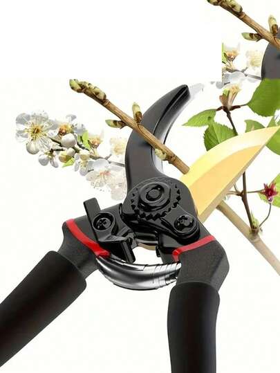1pc Stainless Steel Branch Pruning Shears, Gardening Scissors, Stainless Steel Pruning Shears, Trimming Scissors, Gardening Tools, Outdoor Portable Multifunctional Scissors, Fruit Tree Thick Branch Cutter, Gardening Flower Scissors, Household Tree Branch Trimmer, Labor-Saving
