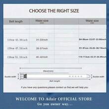 Multicolored Stylish Metal Buckle Belt For Men And Women - Fashionable Daily Decoration Jeans Belt With Fully Automatic G Buckle - Perfect Accessory For Business And Casual Belt - Kiểu dáng Type1 - Xem 11