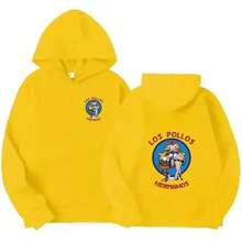 sweat-shirt à capuche Automne/Hiver Los Pollos Hermanos Frères de poulet Imprimé Mode Homme/Femme Polaire Décontracté Sportswear - bleu indigo - Voir 7