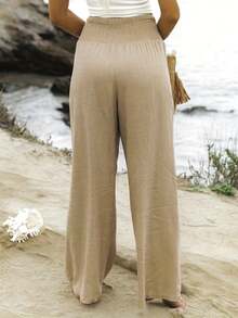 High Waist Loose Wide Leg Casual Pants For Women, New Arrival Autumn - Khaki 3 - View 2