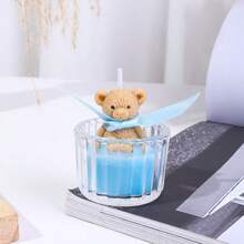 1 pezzo/scatola, Nuova candela profumata in cera di soia a forma di orsetto in stile Ins, cera di soia naturale, fragranza curativa, migliora l'atmosfera, adatta come regalo per compleanni, feste, festa della donna, Ringraziamento, anniversari, San Valentino, occasioni aziendali, decorazione da ragazza, il miglior regalo per fidanzate e amiche - Multicolore - Visualizzare 14