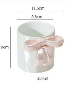 1pc Dreamy Pearl Butterfly Ceramic Mug, Cute Style Coffee Cup, High-Quality Afternoon Tea Gift, Suitable For Adults, Christmas, Valentine's Day - Multicolor - View 10