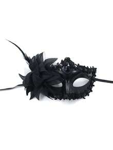 1 chiếc mặt nạ Venice màu đen ren hoa trang trí dành cho nữ, mặt nạ hóa trang thời trang và thanh lịch, tạo thêm vẻ bí ẩn và quyến rũ cho những dịp đặc biệt, phù hợp cho Ngày Valentine, lễ hội Carnival, dạ hội hóa trang. - Nhiều màu - Xem 9