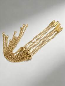 5pcs Stainless Steel Adjustable Bracelet Chain, DIY Jewelry Accessories For Bracelet Making