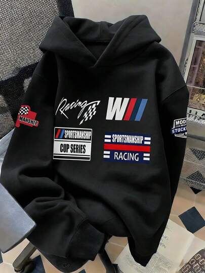 1pc Tween Boy Thermal Lined Thick Warm Sweatshirt, Young Student Clothing, Suitable For Kids Autumn/Winter Long Sleeve Top