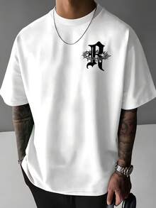 Rose Thorn Crown Of Thorns T-Shirt Tokyo Car Shirt Unisex Blouse Men's Women's 100% Cotton Premium Top Streetwear New Release Immediate Shipping Various Colors!! - 白色 - 查看 2
