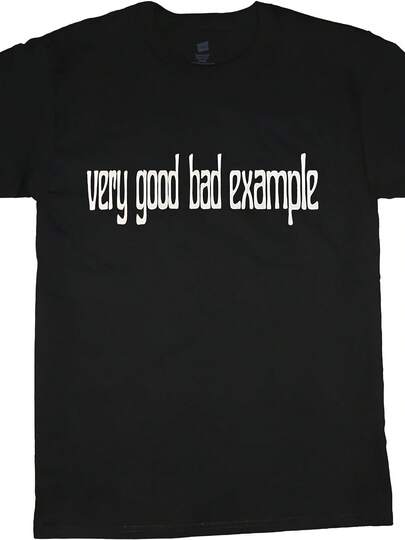 Funny Bad Example T Shirt, Sarcastic Humor, Joking Shirt, Ng Fun T Shirt, Twist On Words Shirt
