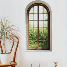 3D Simulation Green Window Scene Wall Stickers - Matte Finish Wall Decal - Self-Adhesive And Detachable - Suitable For Wall Papers, Doors, Windows, Cabinets, Etc, Home Decoration - Multicolor - View 2