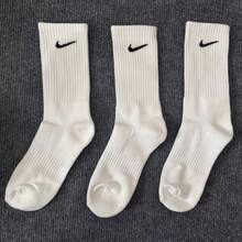 Nike 3双耐克高帮运动袜，男女通用，加厚毛巾底，透气，四季皆宜，白色SX7664-100，黑色SX7664-010 - 白色長襪SX7664-100 - 查看 11