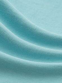 mini bala Baby Boy Contrast Raglan Sleeve Cartoon Print Top - Gray Blue - View 12