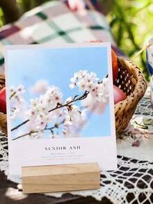 1/5/10pcs Wooden Acrylic Sign Holders, Table Number Card Stands, Display Racks For Cards, Postcards, Business Cards, Suitable For Wedding, Engagement, Bachelor Party, Birthday, Prom, Hotel, New Year - Multicolor - View 6
