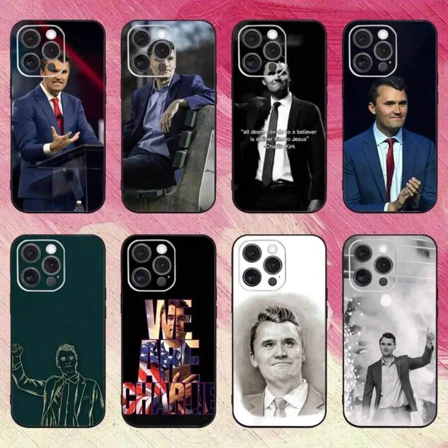 Funda de teléfono Goodbye C-Charlie K-kirk para iPhone 17 16 15 14 13 12 11 Ais/Pro/Max/Plus, cubierta suave negra - z2 - Ver 1