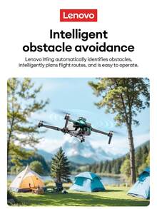 Lenovo Wing Toy Drone Advanced Version, Suitable For Beginners, 4.5" HD Camera, Remote Control, Long Battery Life, 360° Obstacle Avoidance, Wind Resistant, Stable Flight, Great Gift - Black - View 4