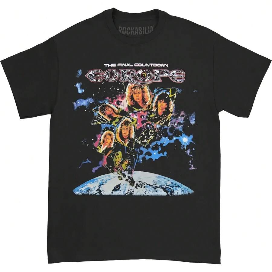 Europe The Final Countdown T Shirt - Black - View 1