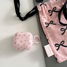 1 Set Niche Floral Pattern Protective Case Compatible With Apple Pro 2/3, 2/3 Wireless Charging Case