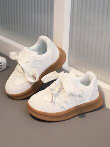 Girls' Casual Sports Shoes, Princess Style Soft Bottom Toddler Shoes, Spring/Autumn - Beige - View 7