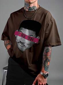 Oversized T-Shirt – Fresh Unisex DTF Ref4436 - Rỉ Nâu - Xem 1
