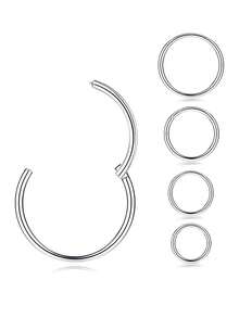 CatDObo 1 pieza Aro para la nariz sin costura de acero inoxidable 316l, joyería de perforación, arete multifuncional para cartílago cerrado, adecuado para uso diario de hombres y mujeres - anillo en la nariz - Ver 6