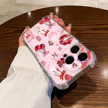Un collage rosa y dulce de amor y . Esta elegante funda es compatible con los modelos  17, 16, 15, 14 Pro Max, 13, 12, 11, XR y XS Plus. Fabricada en silicona TPU, ofrece protección contra golpes y caídas, además de una sensación superior. Es un regalo ideal para familiares, amigos y seres queridos. - transparente - Ver 4