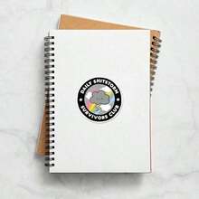 1pcs Daily Shitstorm Survivor Sticker | Fun And Quirky Vinyl Decal For Planners, Journals, And Laptops | Cute And Mindful Design For Meditation, Wellness Enthusiasts, And Book Lovers | , Artsy, Positive Affirmation Sticker,Halloween/Christmas/Trick Or Treat - 彩色 - 查看 5