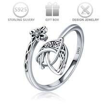 1pc 925 Sterling Silver Vintage Fashion Asymmetric Cross & Moon Design Zirconia Stone Ring, Suitable For Daily, Vacation Wear, And Holiday Gifts - Antique Silver - View 8