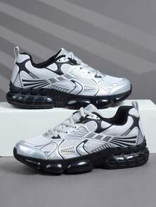 Giày thể thao nam cổ thấp, giày chạy bộ nam, giày đi bộ nam, giày thời trang ombre gradient, giày tennis, giày đường phố. - Xám - Xem 4