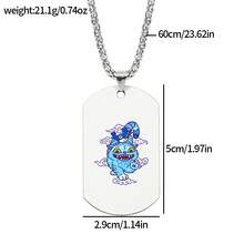New K-Pop Witch Girl Group Stainless Steel Metal Print Pendant Necklace, Cartoon & Anime Merchandise - Multicolor - View 14