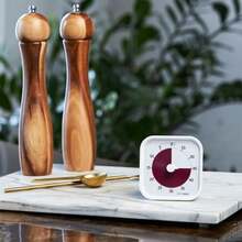 JCH-Time Timer Home MOD - 60 Minute Visual Timer Home Edition - For Homeschool Supplies Study Tool Timer for Desk Office Desk and Meetings with Silent Operation Cotton Ball White - Naranja Dreamsicle - Ver 3