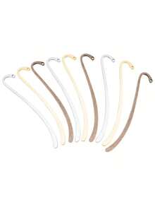 10 chiếc bookmark kim loại trống, bookmark mặt dây chuyền trang sức tự làm, vật liệu thủ công dành cho người yêu sách. - Nhiều màu - Xem 10