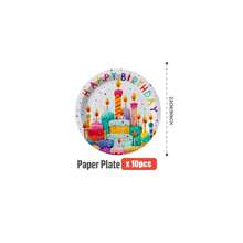 100/25/10pcs White Candle Cake Happy Birthday Disposable Plates Napkins Cups, Disposable Party Supplies Set, Suitable For 25 Guests, Disposable Paper Plates Party Tableware Suitable For Birthday Wedding Theme Party Family Picnic - Multicolor - View 7