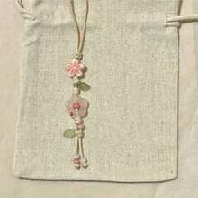 A Stylish And Sweet Minimalist Star Flower Phone Charm Keychain For Women, Elegant And Versatile, Suitable For Phone Cases And Camera Accessories, Perfect For Crafts. - Multicolor - View 3