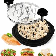 Large Chicken Breast Shredding Tool, Visible Lid, Meat Cutter, Non-Slip Strip, Ergonomic Handle, Perfect Utensils For Pork, Beef, Chicken, Kitchen Gadgets - 黑色 - 查看 1
