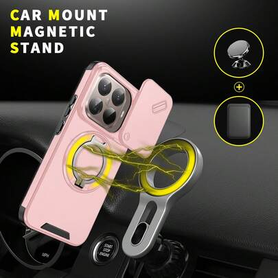 兼容三星 Galaxy S26、S25、S24、S23、S22、S21、S20 Ultra/Plus、A06、A13、A14、A15、A16、A26、A35、A36、A54、A55、A56、A57、Note 20 Ultra、XM 15T/15T PRO、RY、X9D、X7D 等机型。手机壳带滑动式摄像头防尘盖，提供全方位摄像头保护，并配备 360° 旋转隐形指环支架/车载磁吸支架，磨砂质感，坚固耐用，防震防摔。