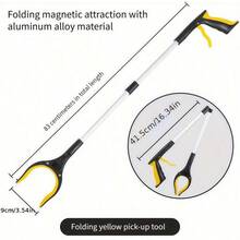 1pc Foldable Trash Picker Grabber, Thick Aluminum Alloy Litter Picker, Ergonomic Waste Claw For Elderly And Pregnant Women - Multicolor - View 13
