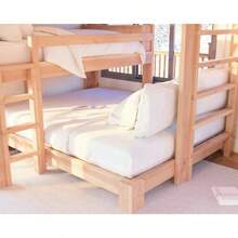 Triple Bunk Bed Plans (Printed Plans) 2 Twin + 1 Queen| DIY Woodworking Blueprints| Heavy Duty Bedroom Furniture Build Guide - 1 - 查看 4