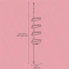 Shower Racks & & Shower Head Holders - [White] - View 4