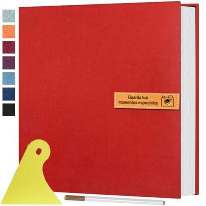 CYPNÁlbum de Fotos Grande Álbum de recortes Autoadhesivo DIY 40 Páginas Libro de Fotos con Bolígrafo de Metal y Tablero de Plástico Regalo para su Mamá Familia Hijos Boda Azul CieloFashion